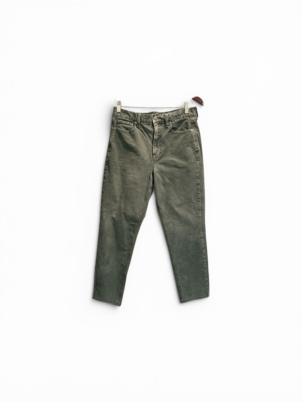 American Eagle Olive Green Corduroy High-Rise Pants